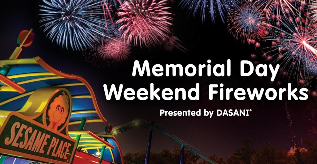 Memorial Day Weekend Fireworks at Sesame Place